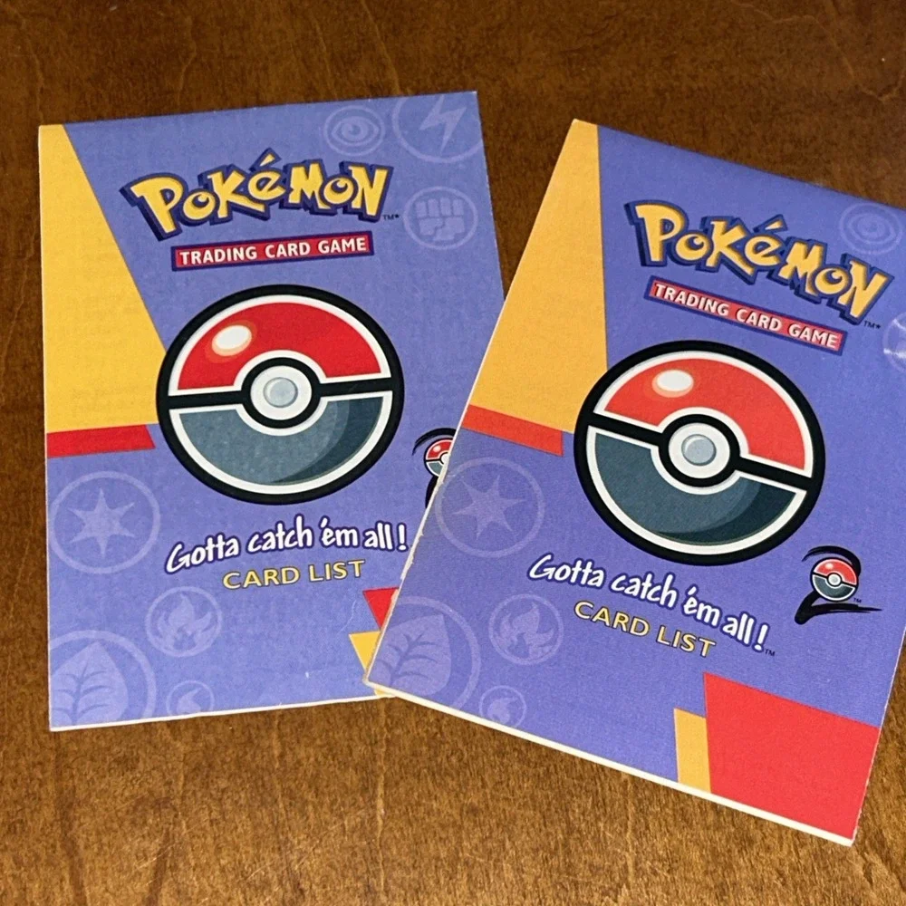 Vintage Pokemon Advanced Rulebooks‎ & Card Lists Vintage 1990s Paper F1